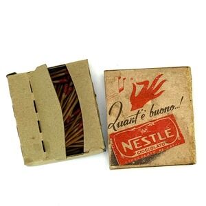 Rare 1950s Nestle Quante Buono Matches book Promotional Italian Collectible‎